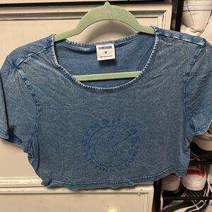 Gymshark Blue Cropped T-Shirt